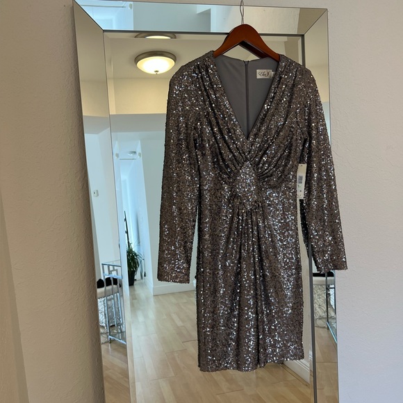 NWT Eliza J Sequin Dress - Picture 7 of 8